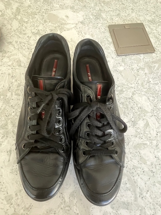Prada Other - Prada America’s Cup Black Leather Sneakers – good condition